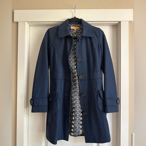Navy Topcoat - Nordstrom - XS